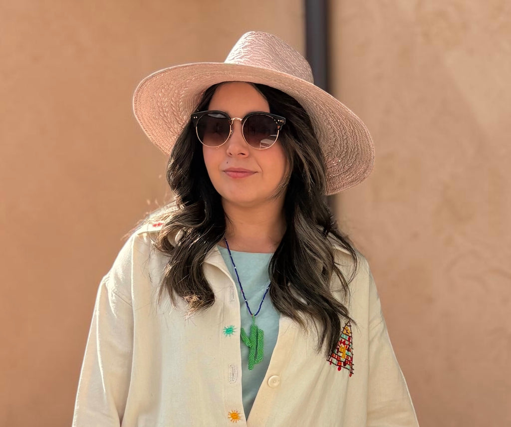 Camelia Hat with Leather Band