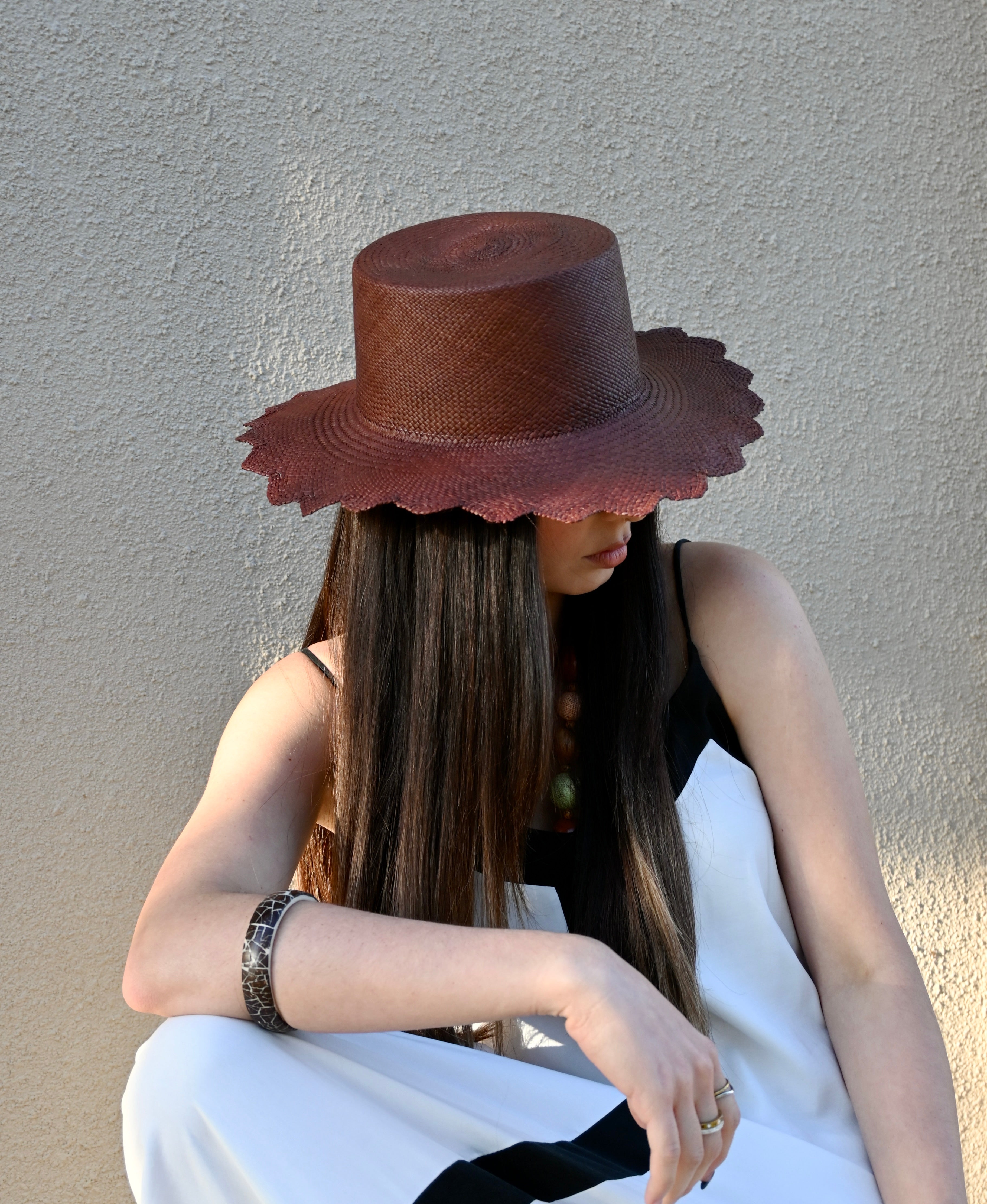 Cordovan Scalloped in Chocolate